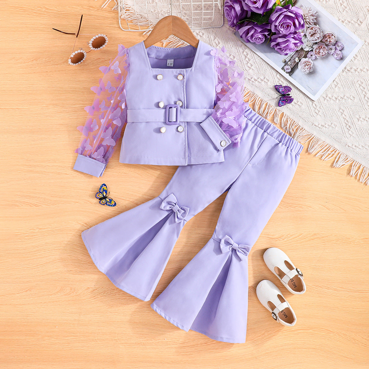 Conjunto de mariposas para niñas