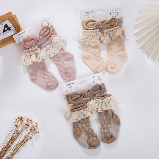 Calcetines + diadema para niñas
