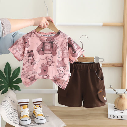 Conjunto de osito de peluche para niño