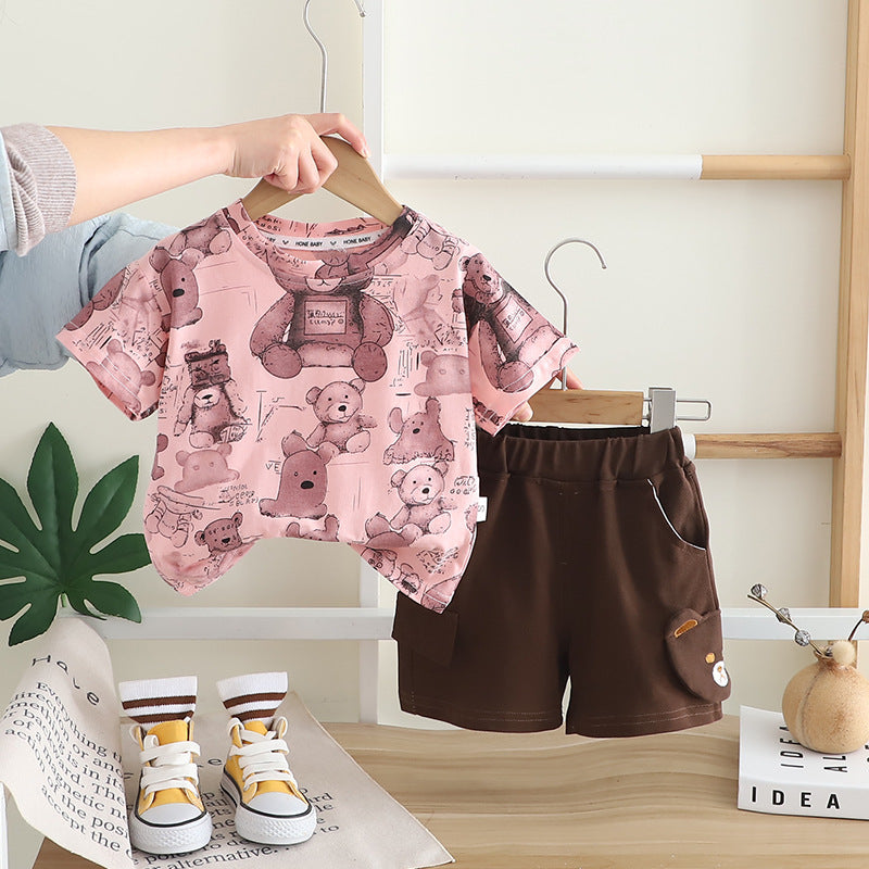 Conjunto de osito de peluche para niño