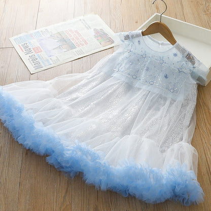 Vestido Infantil Tul y Pedrería