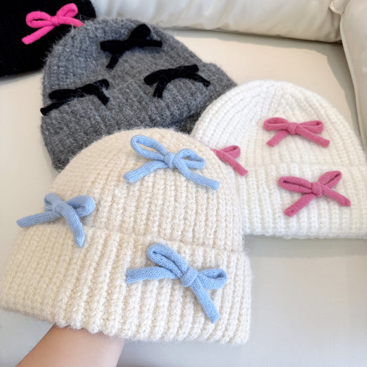 Gorro Infantil Súper Cálido Con Lazos