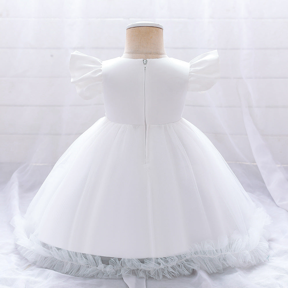 Vestido de Fiesta Infantil Tul Flores