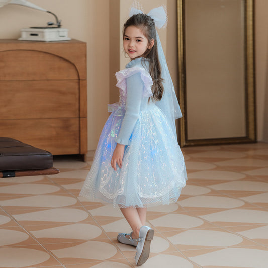 Vestido de fiesta de princesa sirena