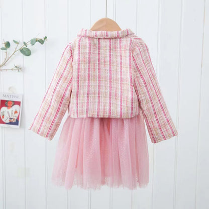 Conjunto Infantil Mujer Tweed y Tul