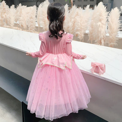 Vestido de Fiesta de Princesa Rosa Brillante