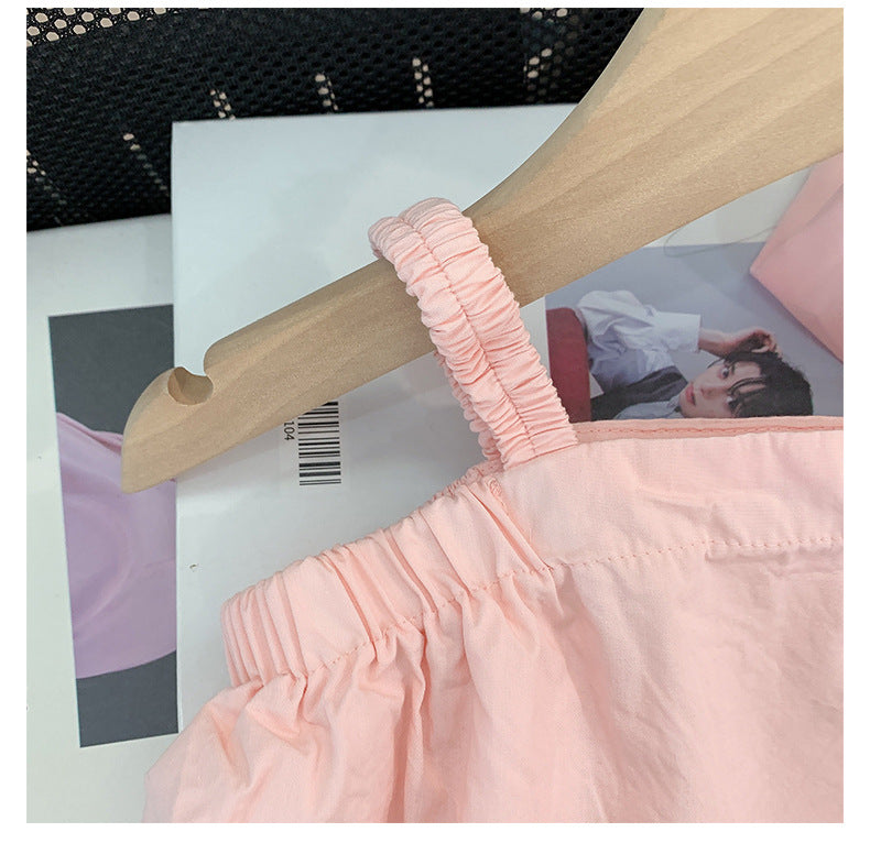 Conjunto de Lazo Rosa para Niña