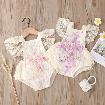 Body infantil de Encaje Floral