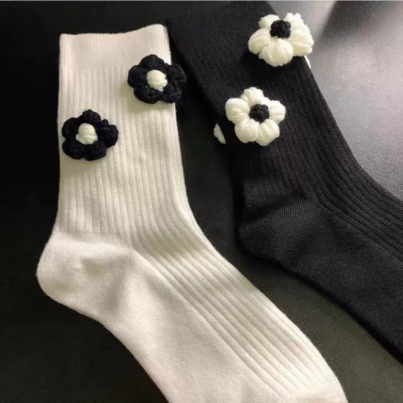 Calcetines de flores para niñas