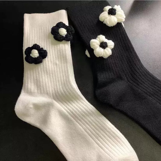 Calcetines de flores para niñas