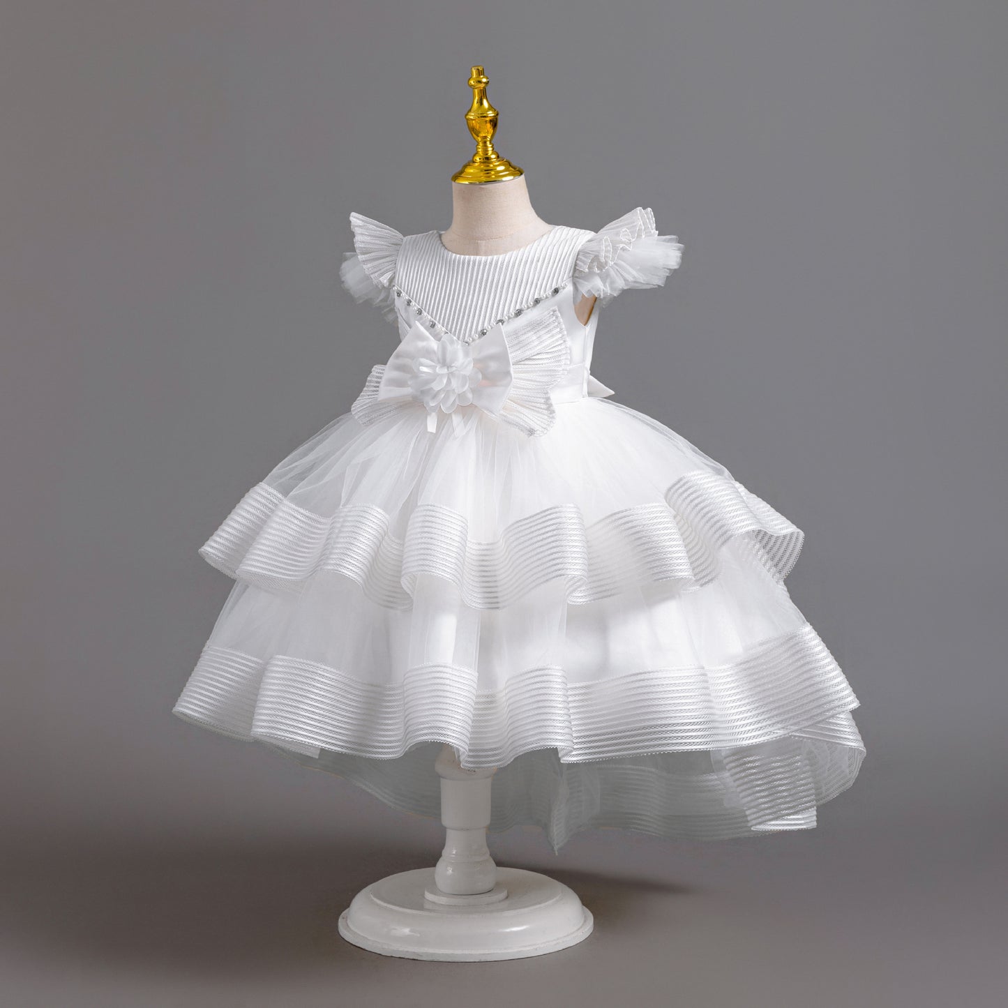 Vestido de Fiesta de Tul con Encaje