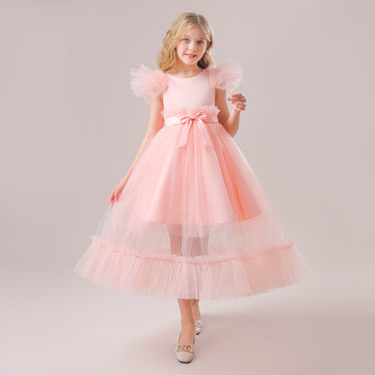 Vestido de fiesta de tul con encaje