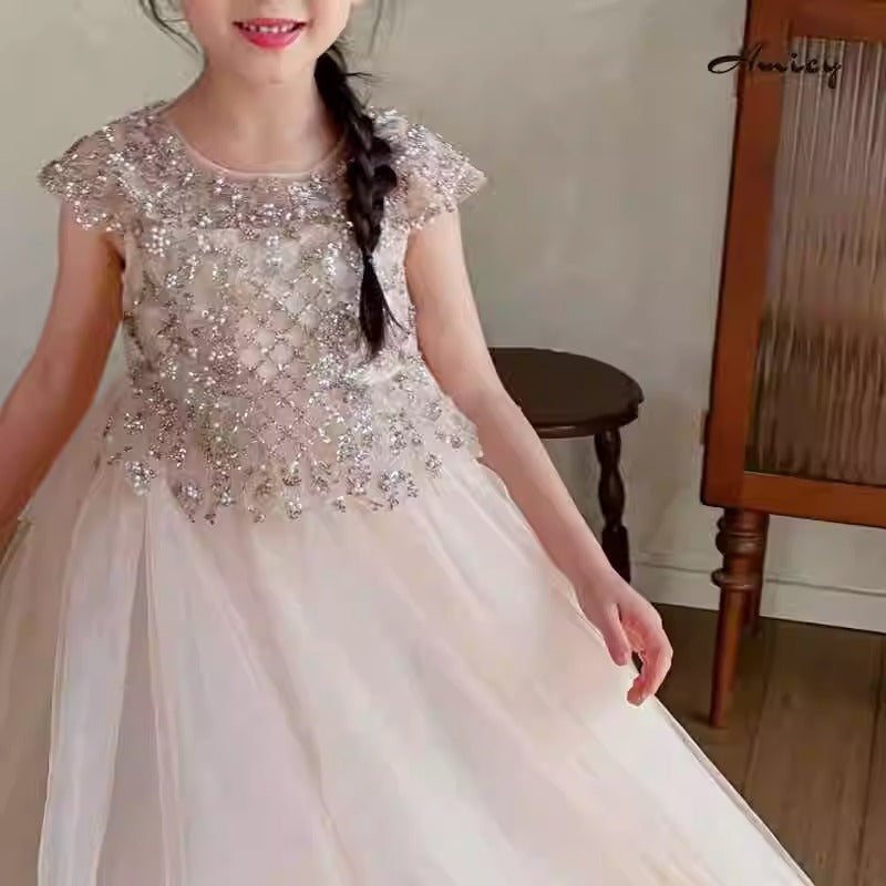 Vestido Infantil Princesa Brillante