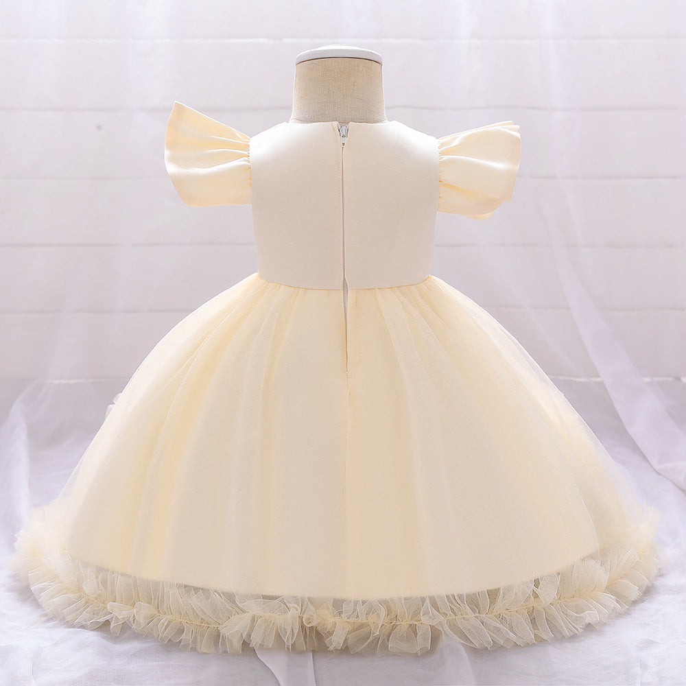 Vestido de Fiesta Infantil Tul Flores