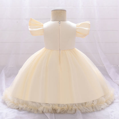 Vestido de Fiesta Infantil Tul Flores