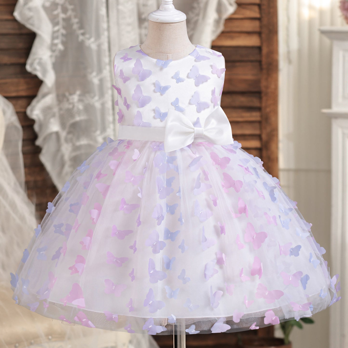 Vestido Infantil Mariposa