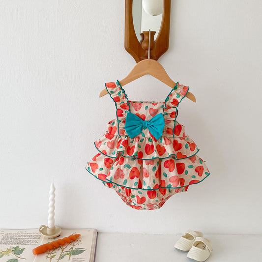 Body Infantil para Mujer Corazones