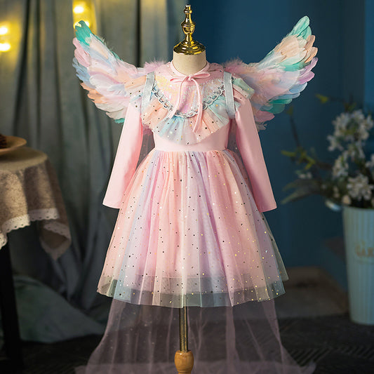 Vestido Infantil + Alas