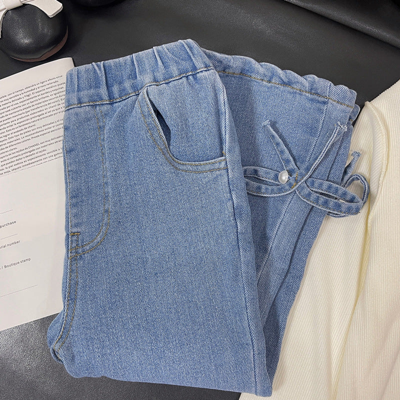 Pantalones  con lazo para niños