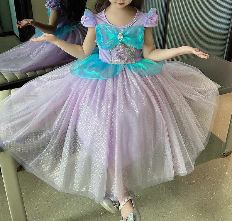 Vestido Infantil Princesa Sirena