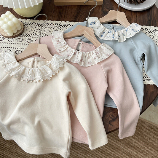 Camisa Niña Cuello Redondo