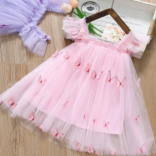 Vestido de Tul con Mariposas