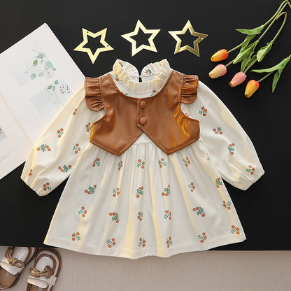 Vestido de Flores para Niños + Chaleco