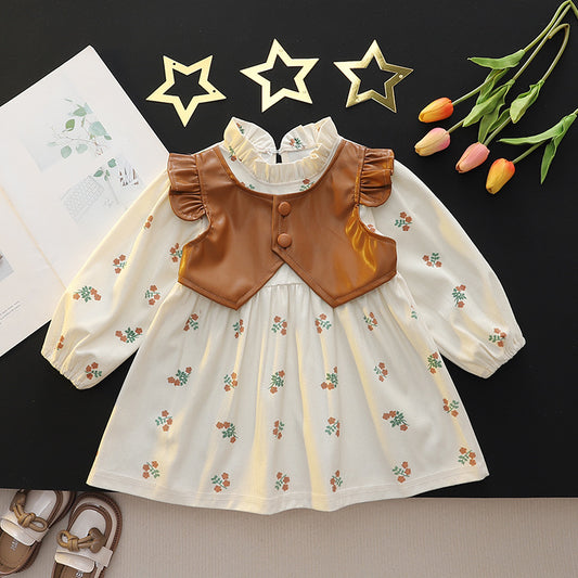 Vestido de Flores para Niños + Chaleco