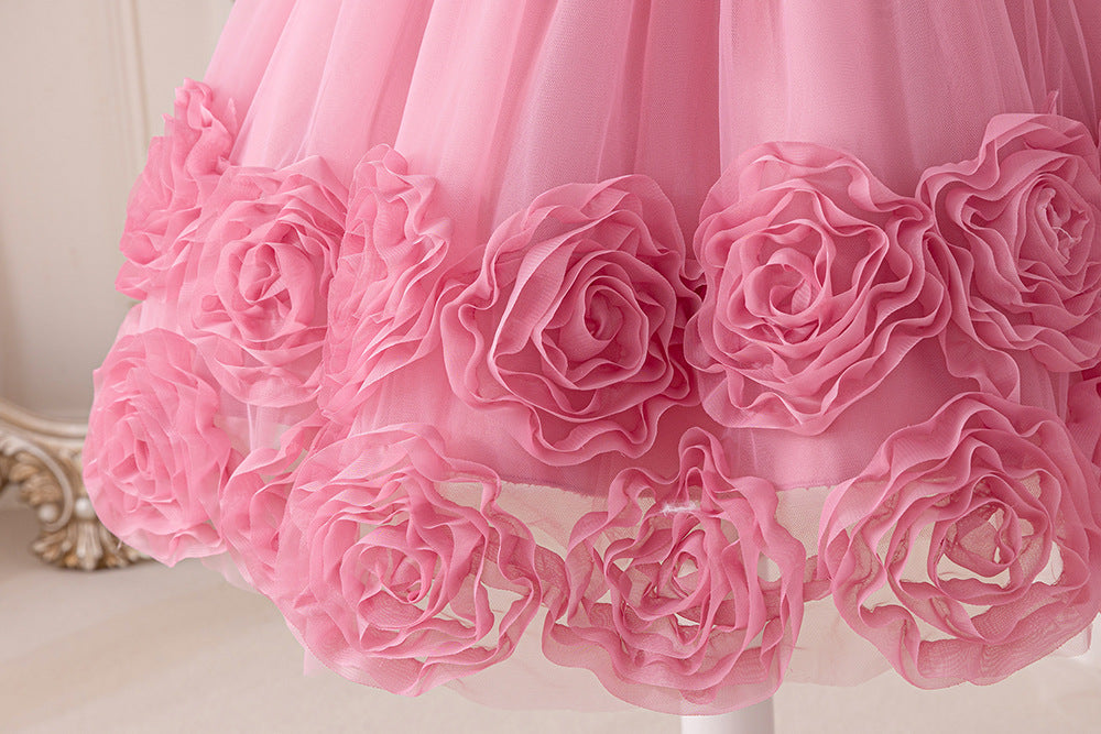 Vestido infantil floral brillante