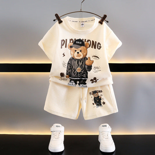 Conjunto infantil Oso de peluche de verano para hombre