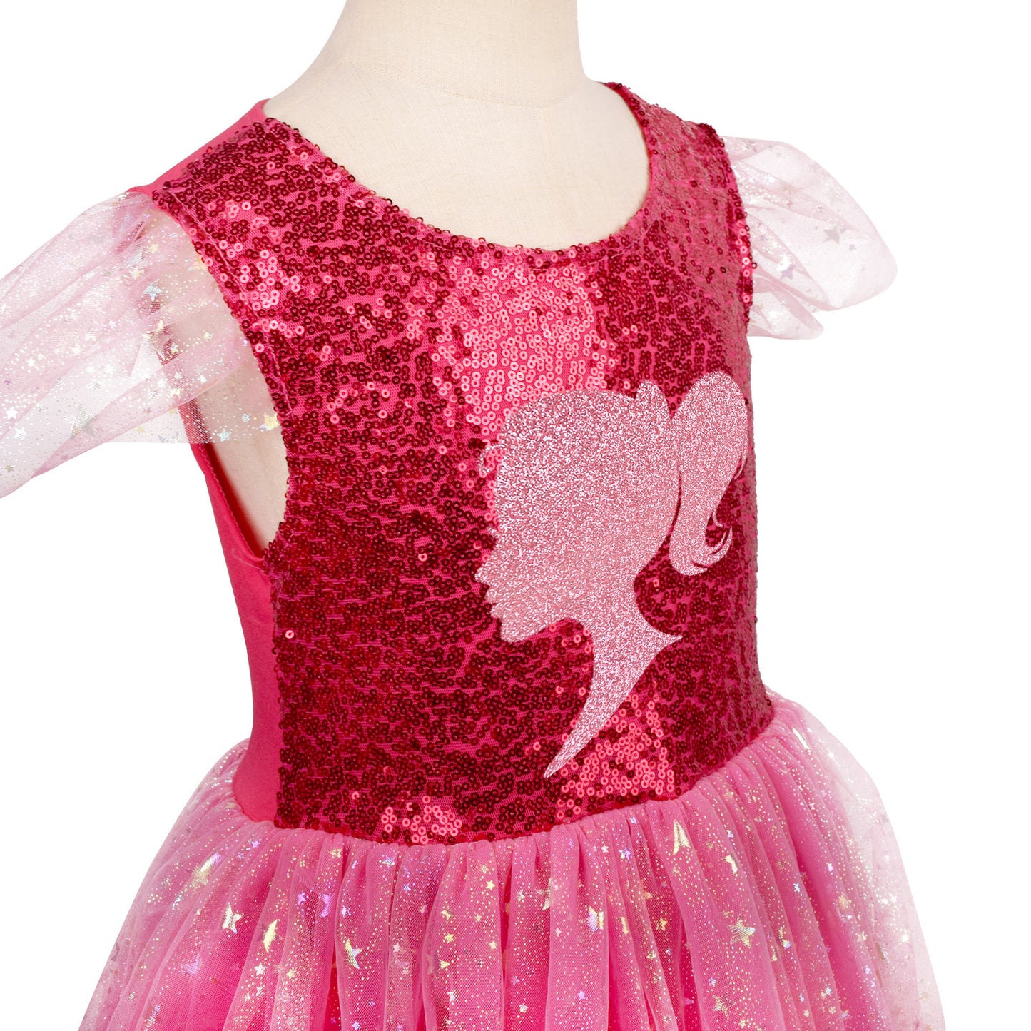 Vestido Infantil Pink Brilhante
