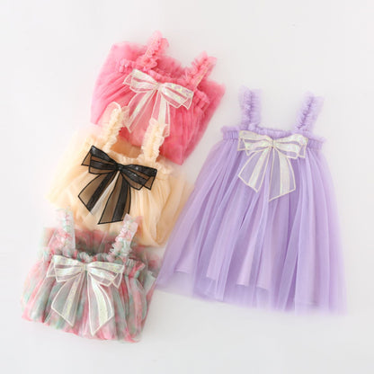 Vestido Infantil de Tul y Encaje