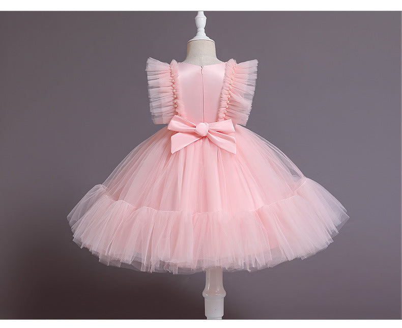 Vestido de fiesta infantil de tul hinchado