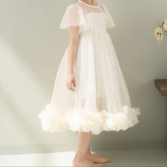 Vestido de Fiesta Infantil Tul y Brillos