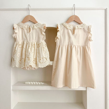 Body Infantil de Encaje de Verano