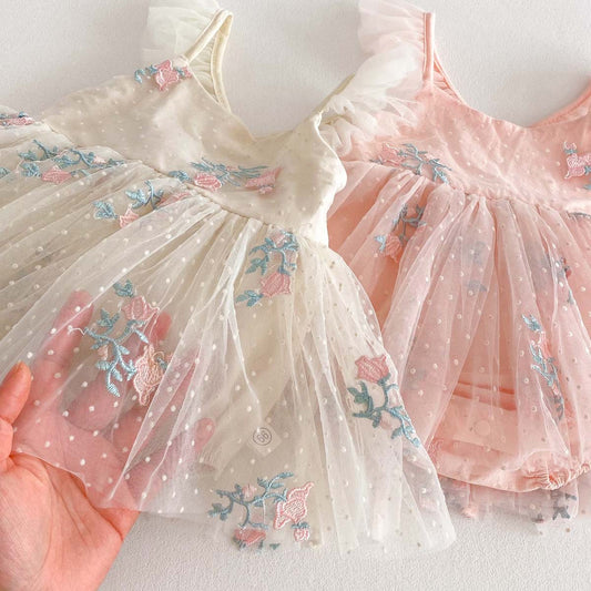 Body de Tul con Flores para Niña