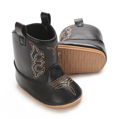 Botas para Niños con Bordados Campestres