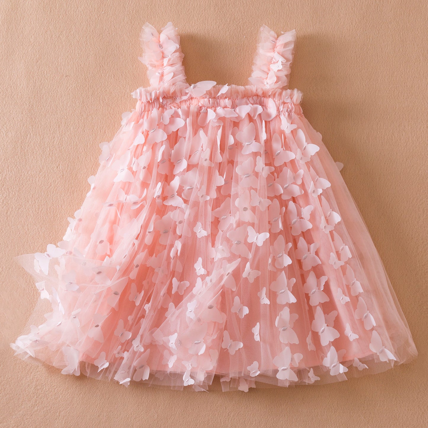 Vestido Infantil Tul Mariposas