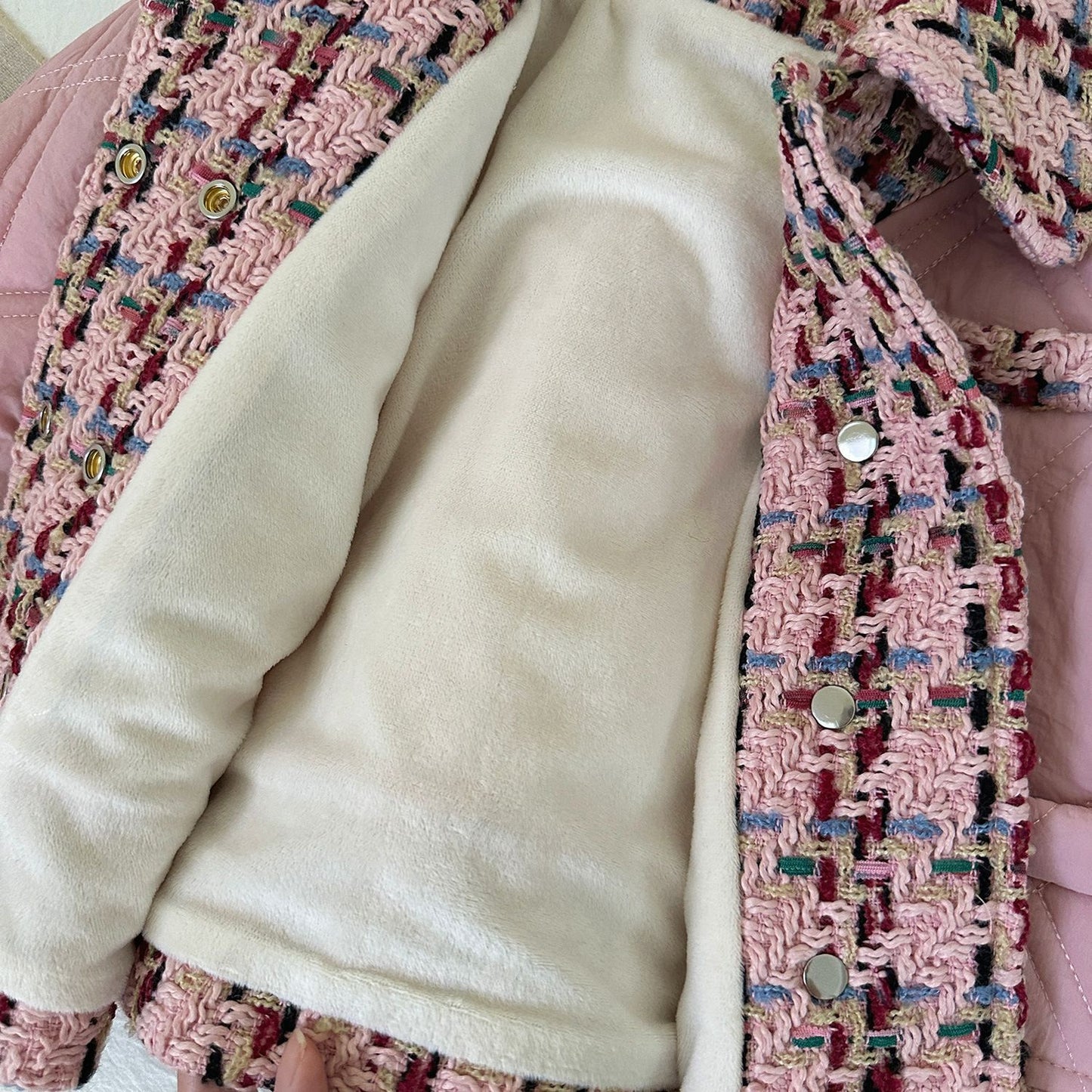 Chaqueta de Felpa con Botones para Niños