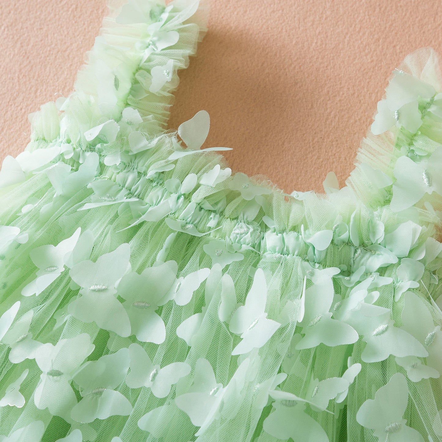 Vestido Infantil Tul Mariposas