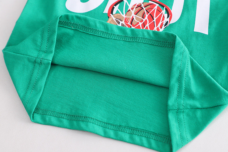Conjunto de baloncesto de osito de peluche para niño