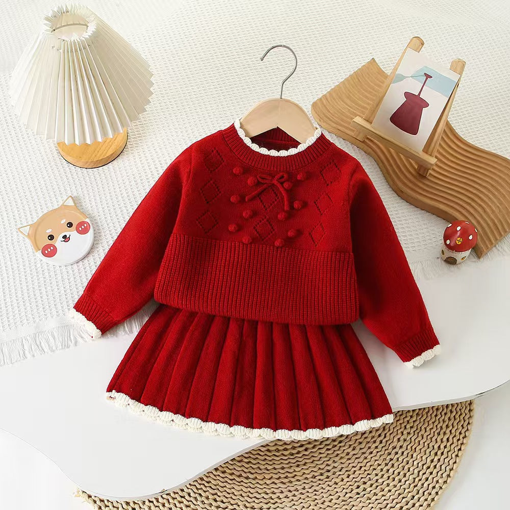 Conjunto de Punto de Invierno Moussi para Niñas