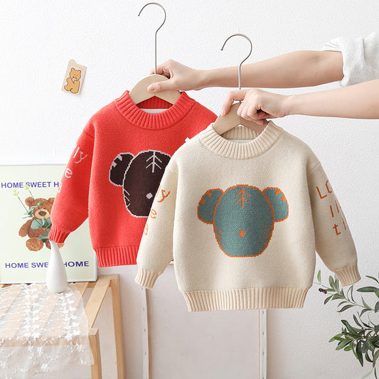 Blusa Infantil con Cuello Redondo Osito de Peluche