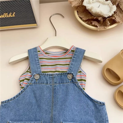 Conjunto Infantil Conejito y Rayas