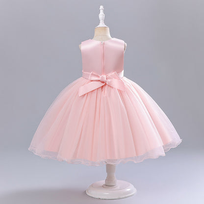 Vestido de fiesta de tul y perlas