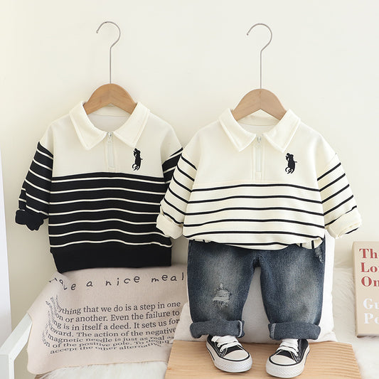 Conjunto Infantil Hombre Vaqueros y Rayas