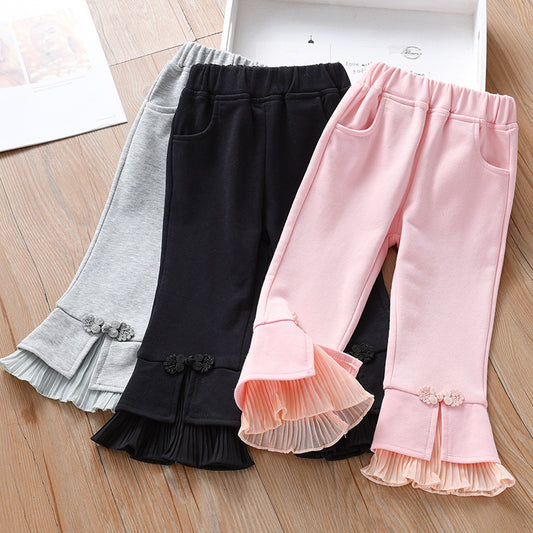 Pantalones con Dobladillo de Tul para Mujer y Niño