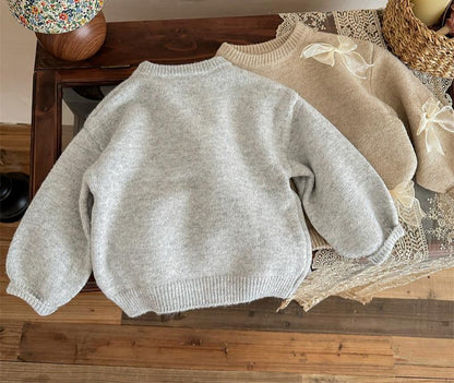 Blusa Infantil Con Lazo de Invierno para Mujer