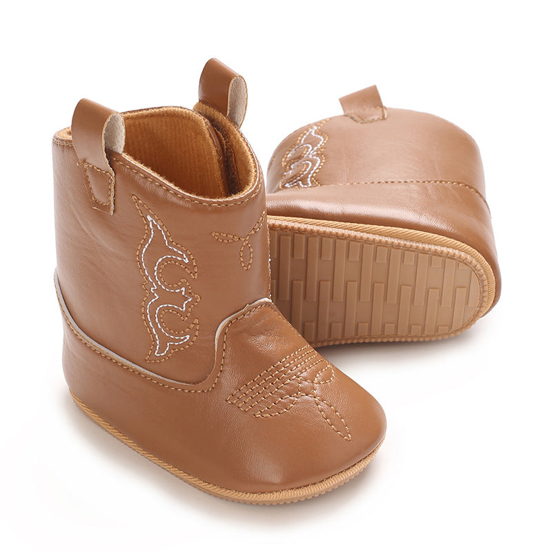 Botas para Niños con Bordados Campestres