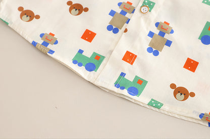 Conjunto de pajarita de osito de peluche para niño